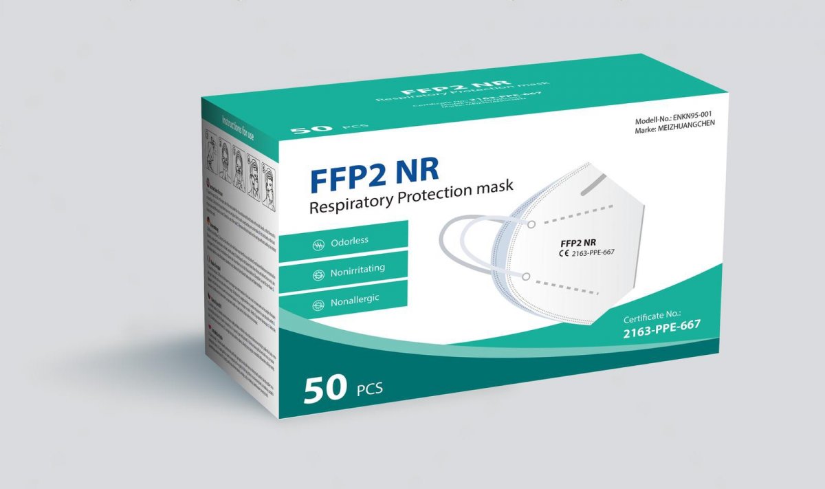 Ochranný respirátor třídy FFP2 s CE Ochranný respirátor třídy FFP2 s CE
