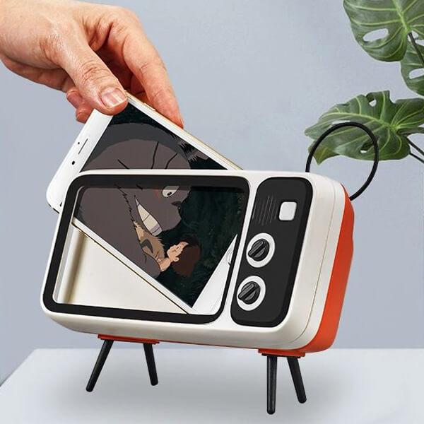 RETRO DRŽÁK TELEFONU S REPRODUKTOREM 3V1 RETRO DRŽÁK TELEFONU S REPRODUKTOREM 3V1
