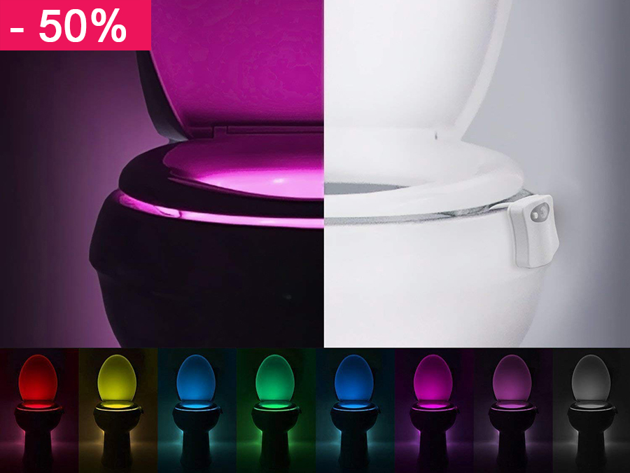 LED osvětlení na toaletu s pohybovým senzorem