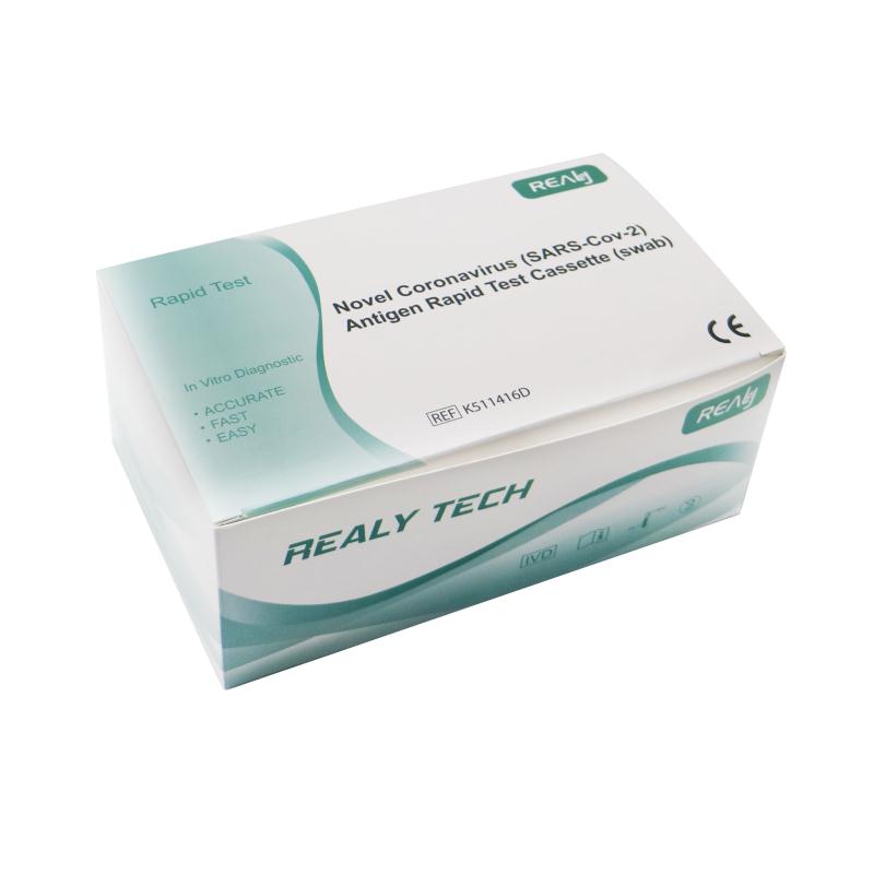 Novel Coronavirus (SARS-Cov-2) Antigen Rapid Test Cassette (Swab) HANGZHOU REALY TECH CO., LTD(25ks) Novel Coronavirus (SARS-Cov-2) Antigen Rapid Test Cassette (Swab) HANGZHOU REALY TECH CO., LTD(25ks)